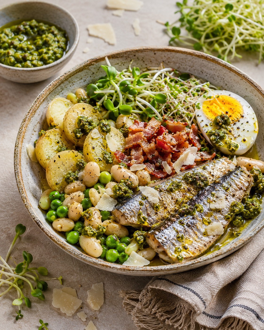 Butter Bean and Sardine Power Salad